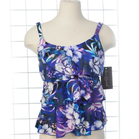 Gloria Vanderbilt Swim Top New NWT Sz 8 - Picture 3 of 5